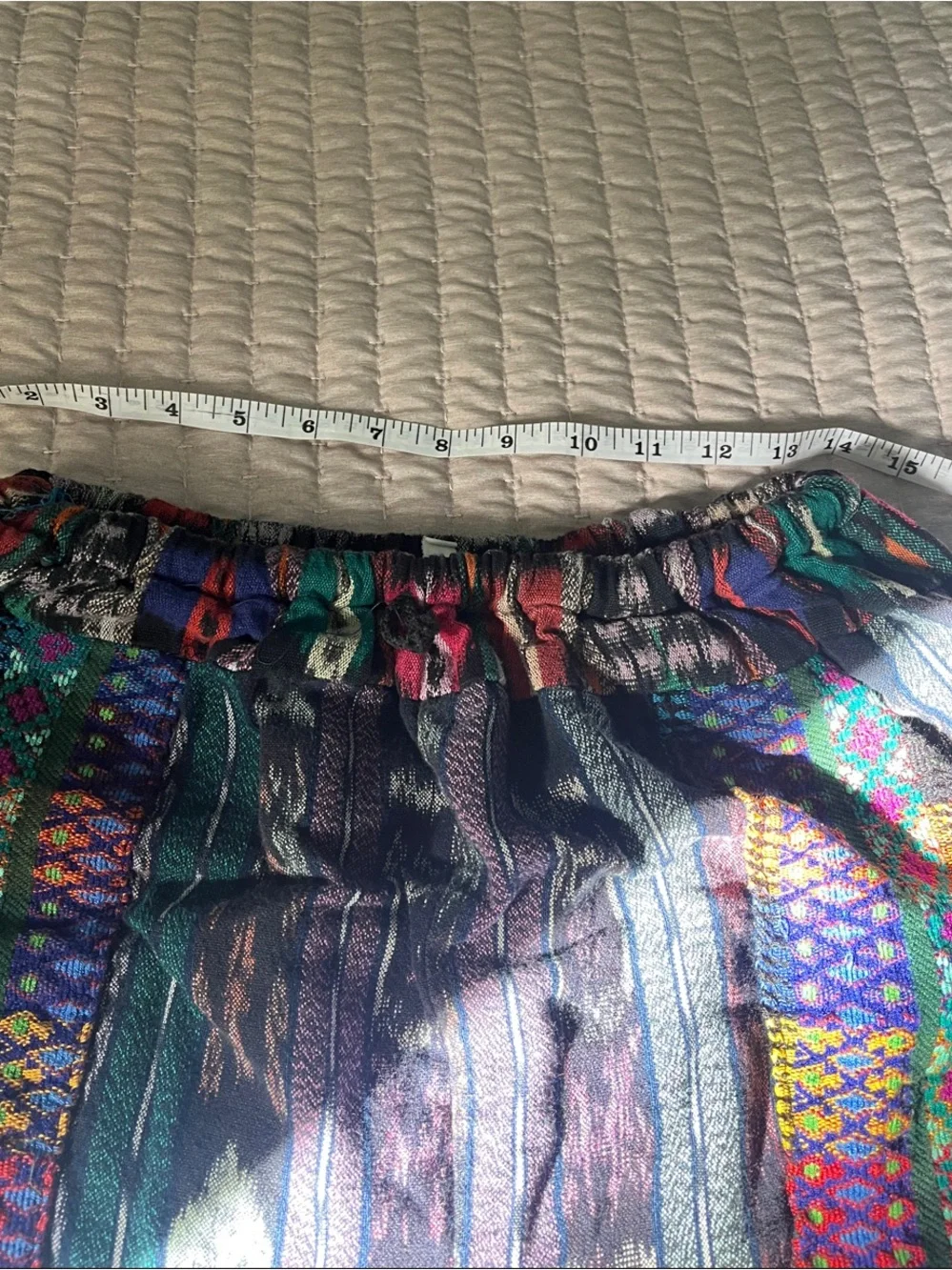 Boho Embroidered Stripe Jogger Pants - Multicolor